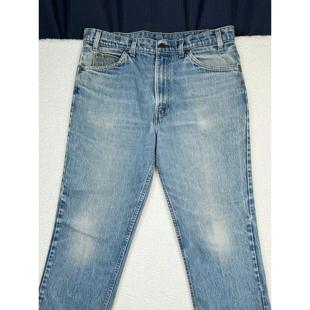 Levi's Jeans Mens 36 Fits 34x29 Blue 509-0217 Denim Orange Tab